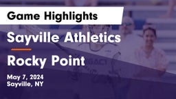 Sayville Athletics vs Rocky Point  Game Highlights - May 7, 2024