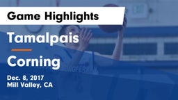 Tamalpais  vs Corning  Game Highlights - Dec. 8, 2017