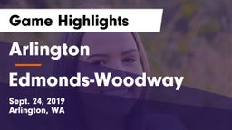 Arlington  vs Edmonds-Woodway Game Highlights - Sept. 24, 2019