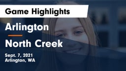 Arlington  vs North Creek Game Highlights - Sept. 7, 2021