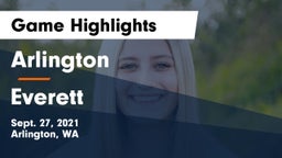 Arlington  vs Everett  Game Highlights - Sept. 27, 2021