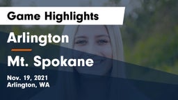 Arlington  vs Mt. Spokane Game Highlights - Nov. 19, 2021