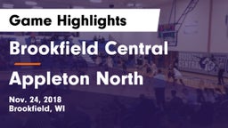 Brookfield Central  vs Appleton North  Game Highlights - Nov. 24, 2018