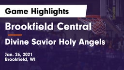 Brookfield Central  vs Divine Savior Holy Angels Game Highlights - Jan. 26, 2021
