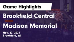 Brookfield Central  vs Madison Memorial  Game Highlights - Nov. 27, 2021