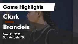 Clark  vs Brandeis  Game Highlights - Jan. 11, 2023