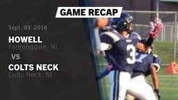 Recap: Howell  vs. Colts Neck  2016