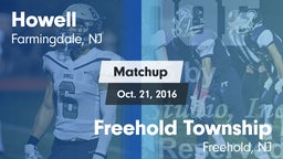Matchup: Howell  vs. Freehold Township  2016