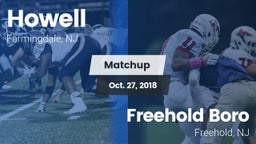 Matchup: Howell  vs. Freehold Boro  2018