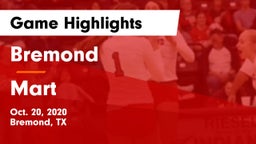Bremond  vs Mart  Game Highlights - Oct. 20, 2020