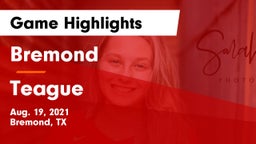 Bremond  vs Teague  Game Highlights - Aug. 19, 2021