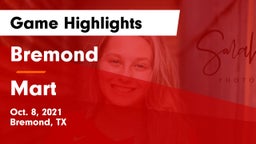 Bremond  vs Mart  Game Highlights - Oct. 8, 2021