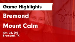 Bremond  vs Mount Calm Game Highlights - Oct. 22, 2021