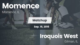 Matchup: Momence  vs. Iroquois West  2016