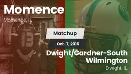 Matchup: Momence  vs. Dwight/Gardner-South Wilmington  2016