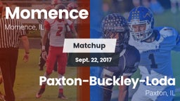 Matchup: Momence  vs. Paxton-Buckley-Loda  2017