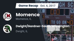 Recap: Momence  vs. Dwight/Gardner-South Wilmington  2017