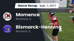 Recap: Momence  vs. Bismarck-Henning  2017