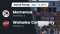 Recap: Momence  vs. Watseka Community  2019