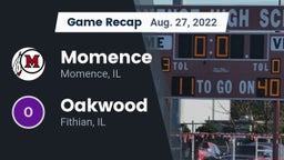 Recap: Momence  vs. Oakwood  2022