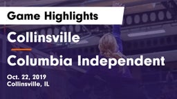 Collinsville  vs Columbia Independent Game Highlights - Oct. 22, 2019