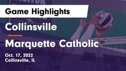 Collinsville  vs Marquette Catholic  Game Highlights - Oct. 17, 2022