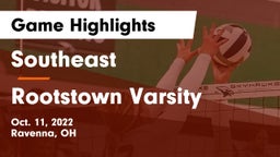 Southeast  vs Rootstown Varsity Game Highlights - Oct. 11, 2022