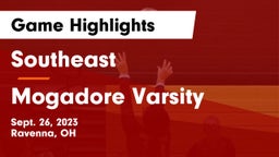 Southeast  vs Mogadore Varsity Game Highlights - Sept. 26, 2023
