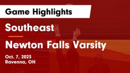 Southeast  vs Newton Falls Varsity Game Highlights - Oct. 7, 2023