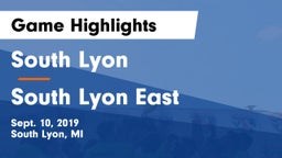South Lyon  vs South Lyon East  Game Highlights - Sept. 10, 2019