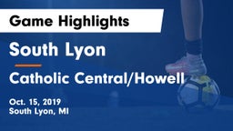 South Lyon  vs Catholic Central/Howell Game Highlights - Oct. 15, 2019