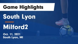 South Lyon  vs Milford2 Game Highlights - Oct. 11, 2021