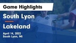 South Lyon  vs Lakeland  Game Highlights - April 14, 2022