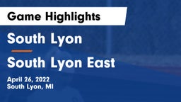 South Lyon  vs South Lyon East  Game Highlights - April 26, 2022