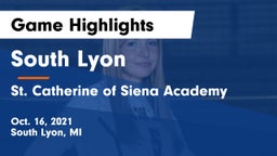South Lyon  vs St. Catherine of Siena Academy  Game Highlights - Oct. 16, 2021