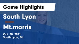 South Lyon  vs Mt.morris Game Highlights - Oct. 30, 2021