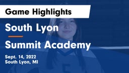 South Lyon  vs Summit Academy  Game Highlights - Sept. 14, 2022