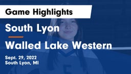 South Lyon  vs Walled Lake Western  Game Highlights - Sept. 29, 2022