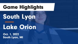 South Lyon  vs Lake Orion  Game Highlights - Oct. 1, 2022