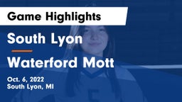 South Lyon  vs Waterford Mott Game Highlights - Oct. 6, 2022