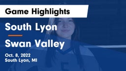 South Lyon  vs Swan Valley  Game Highlights - Oct. 8, 2022