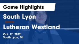 South Lyon  vs Lutheran  Westland Game Highlights - Oct. 17, 2022