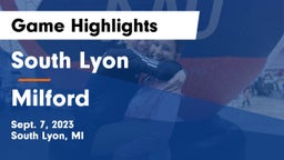South Lyon  vs Milford  Game Highlights - Sept. 7, 2023