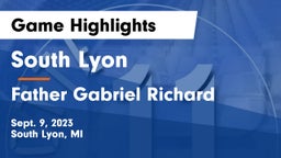 South Lyon  vs Father Gabriel Richard  Game Highlights - Sept. 9, 2023