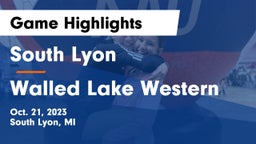 South Lyon  vs Walled Lake Western  Game Highlights - Oct. 21, 2023