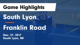 South Lyon  vs Franklin Road  Game Highlights - Dec. 27, 2017