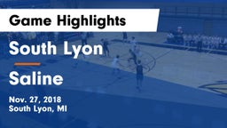 South Lyon  vs Saline  Game Highlights - Nov. 27, 2018