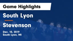 South Lyon  vs Stevenson  Game Highlights - Dec. 10, 2019