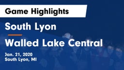 South Lyon  vs Walled Lake Central  Game Highlights - Jan. 21, 2020