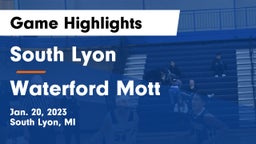 South Lyon  vs Waterford Mott Game Highlights - Jan. 20, 2023